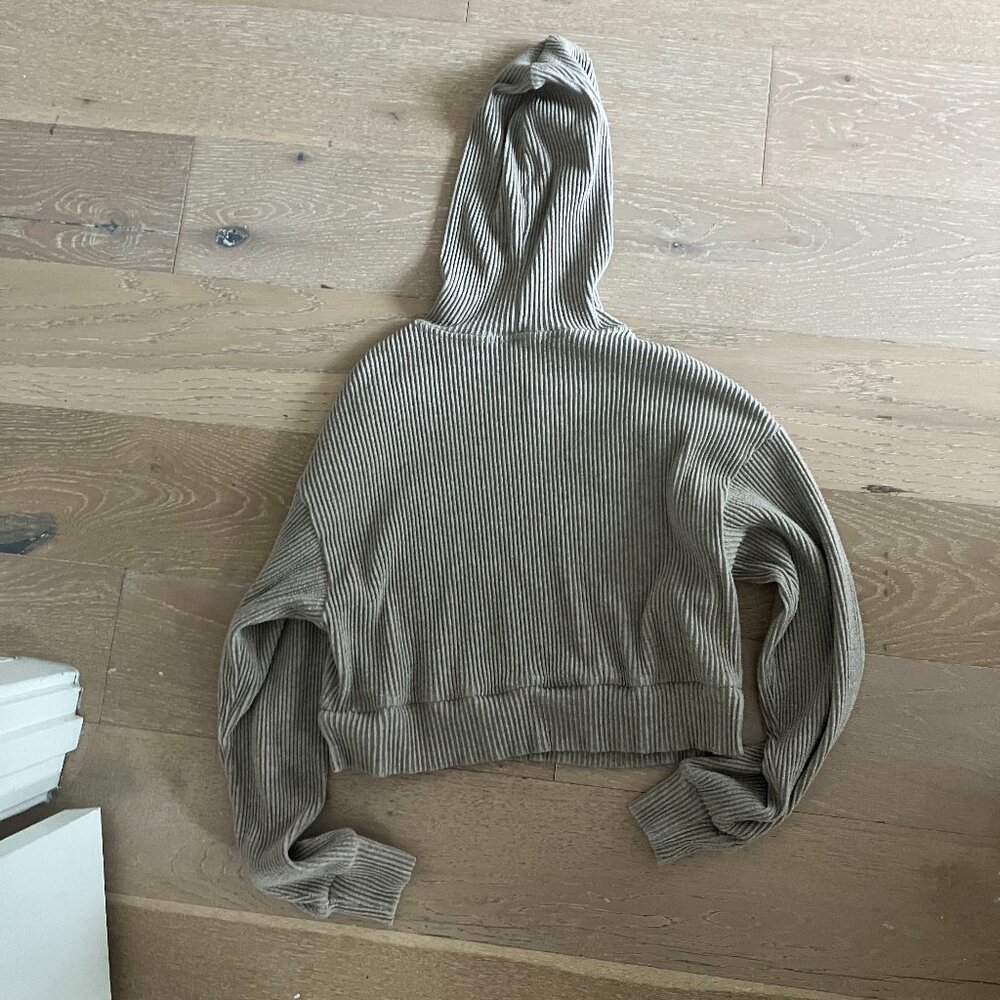 ALO Yoga Tan Ribbed Hoodie - Picture 4 of 4